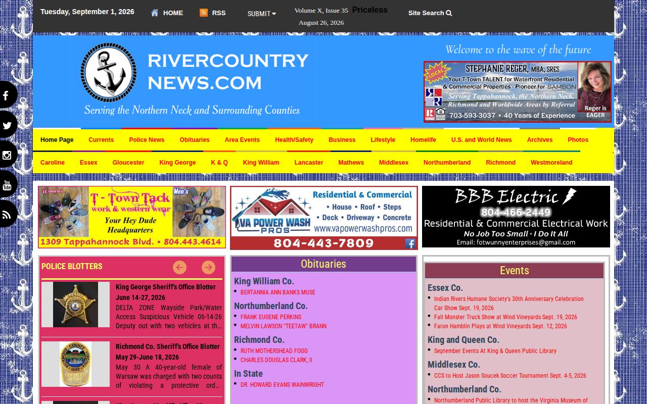 King William County crime news source at River Country News for record verification context